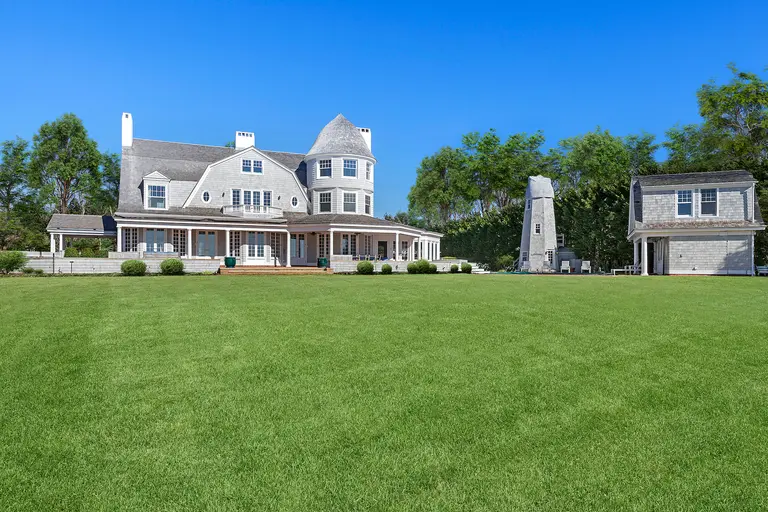 $17.5M former hunting lodge is a Hamptons retreat with everything included, even an old-school windmill