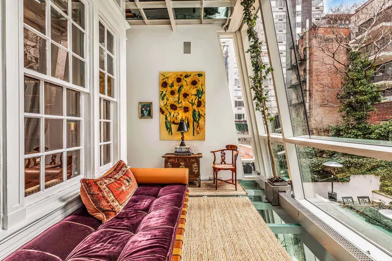 $7.9M Upper East Side townhouse with a glass rear facade takes live-work balance to a new level