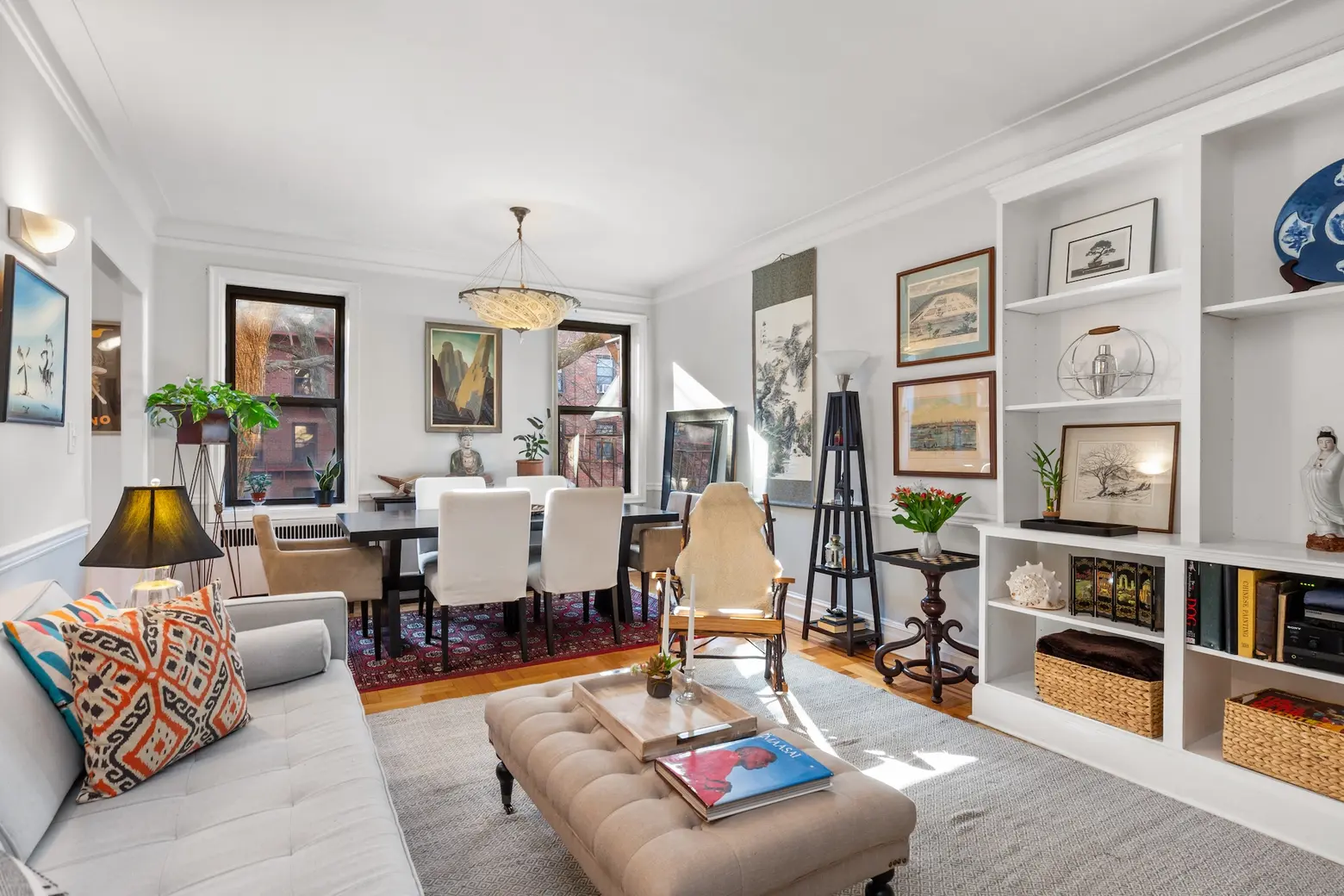 For $985K, this Windsor Terrace co-op offers three bedrooms, Deco details, and Prospect Park proximity