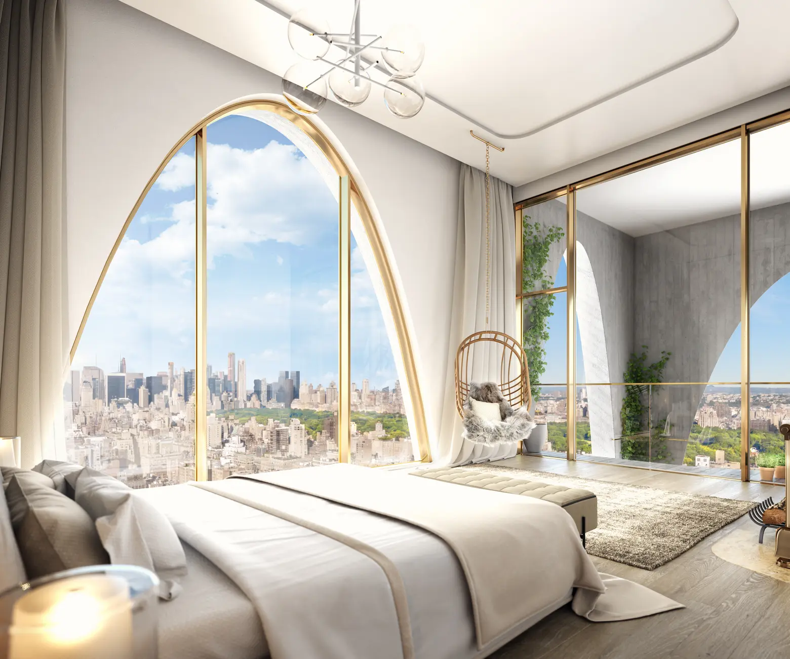 Asking $33M, the tallest penthouse on the UES has dramatic archways and three levels of terraces