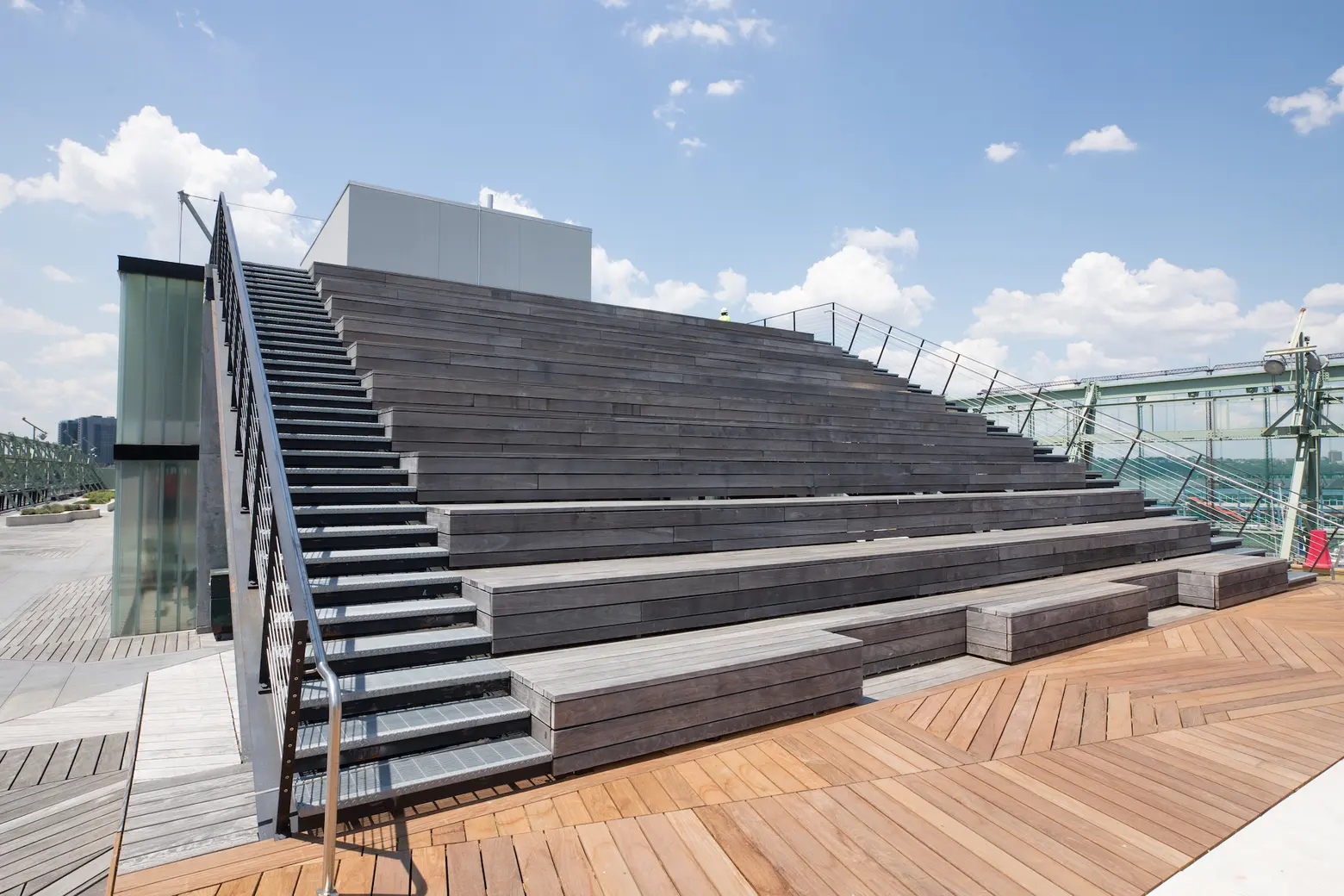 New two-acre rooftop public park opens at Pier 57 in Chelsea