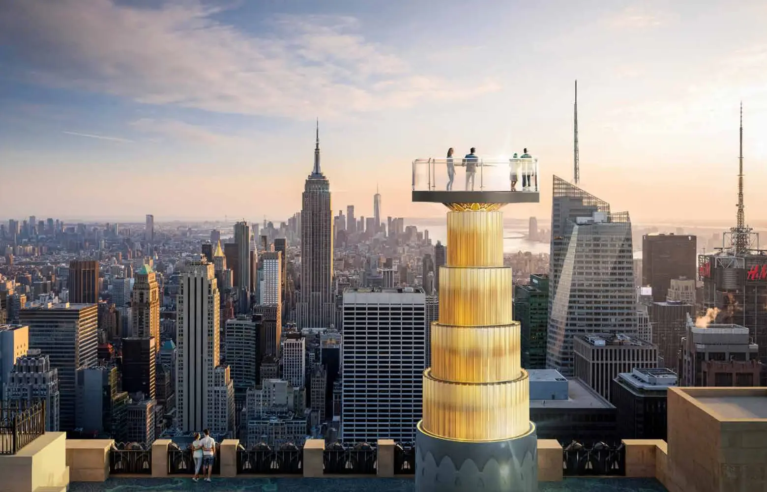 30 Rock’s new ‘skylift’ observation platform and rooftop ride approved by Landmarks