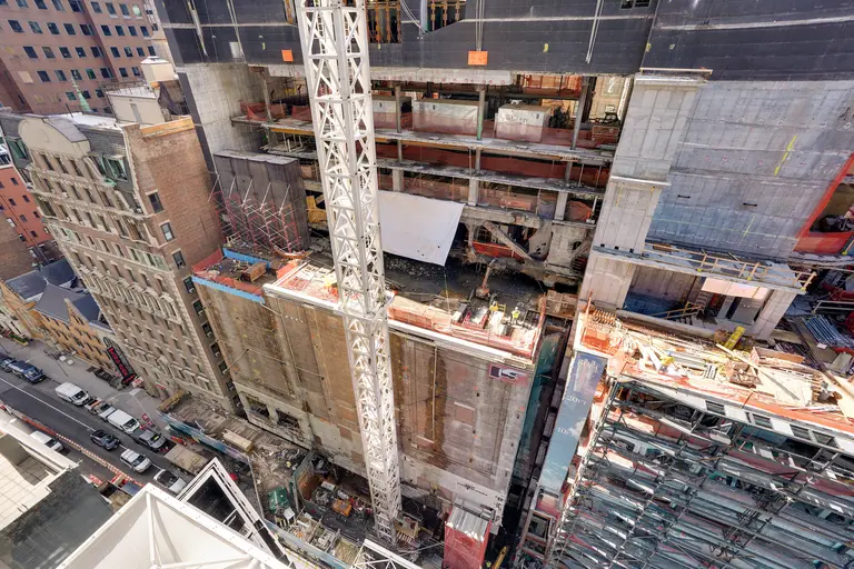 Historic Palace Theatre finishes 30-foot lift above Times Square