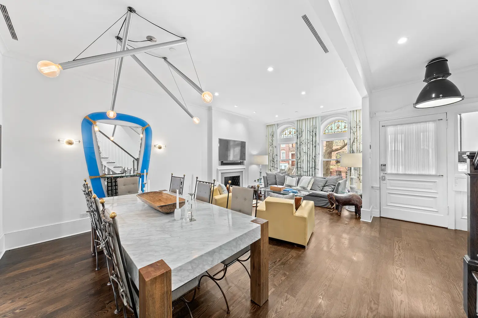 This $3.4M Lefferts Manor townhouse offers a designer’s renovation and a garden apartment