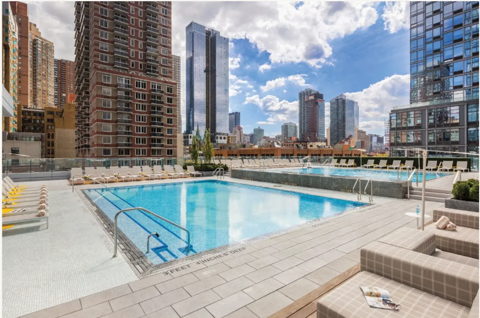 Residents can swim across 100-ft-high Sky Pool to neighboring high rise