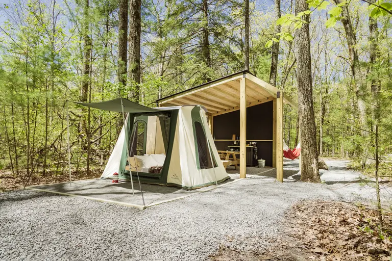 Take a break from the city at a private Catskills campsite for $119/night