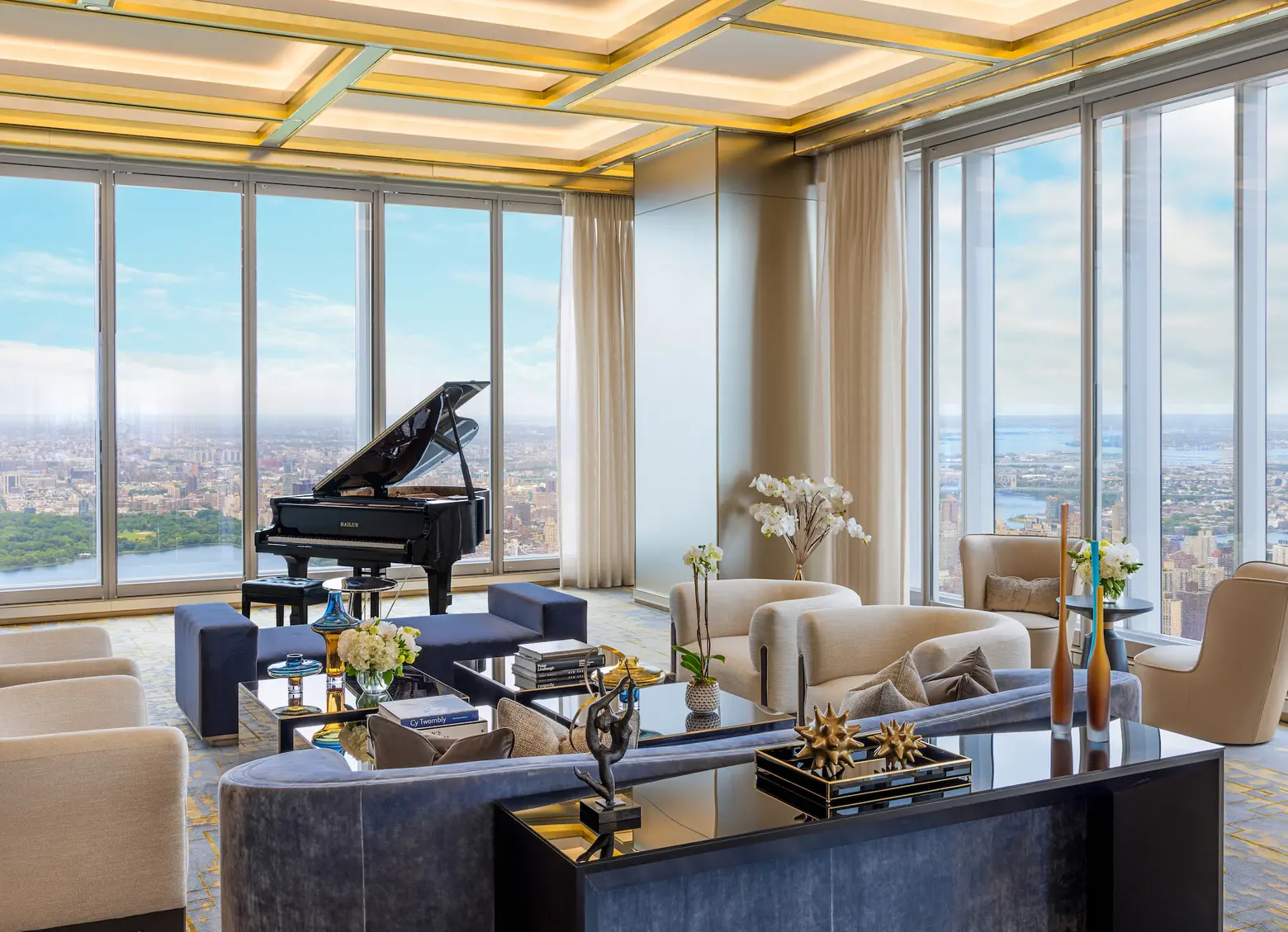 See inside Central Park Tower’s newly-unveiled 100th floor amenities club