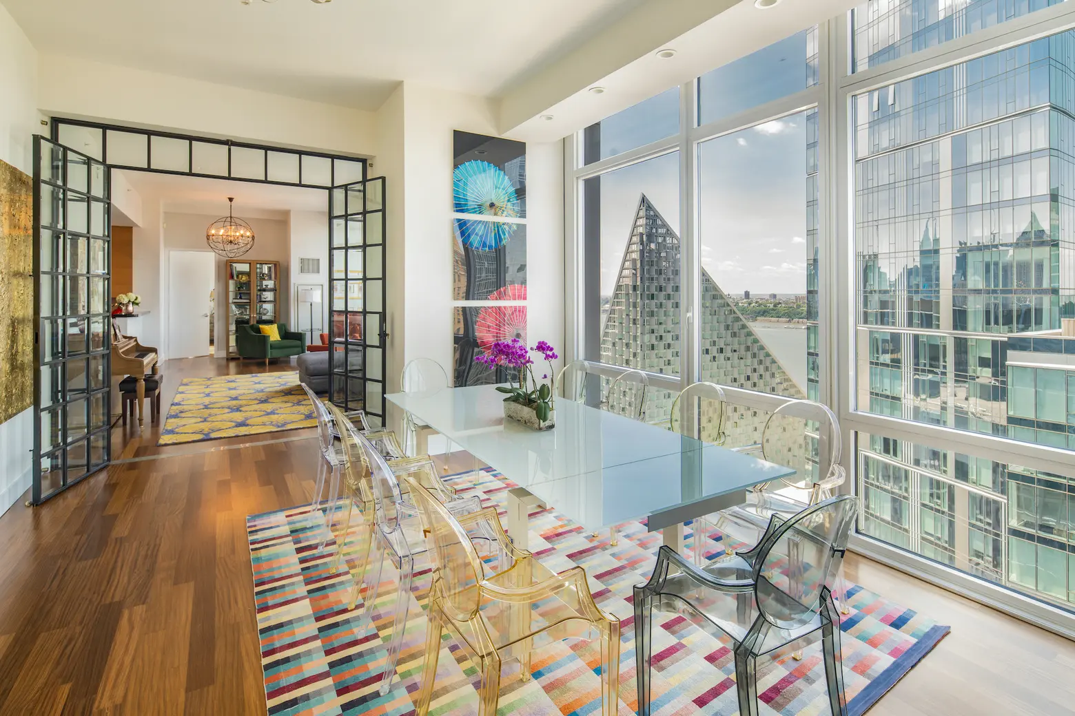 For $7.5M, a two-condo combo means house-sized space and twice the high-floor views