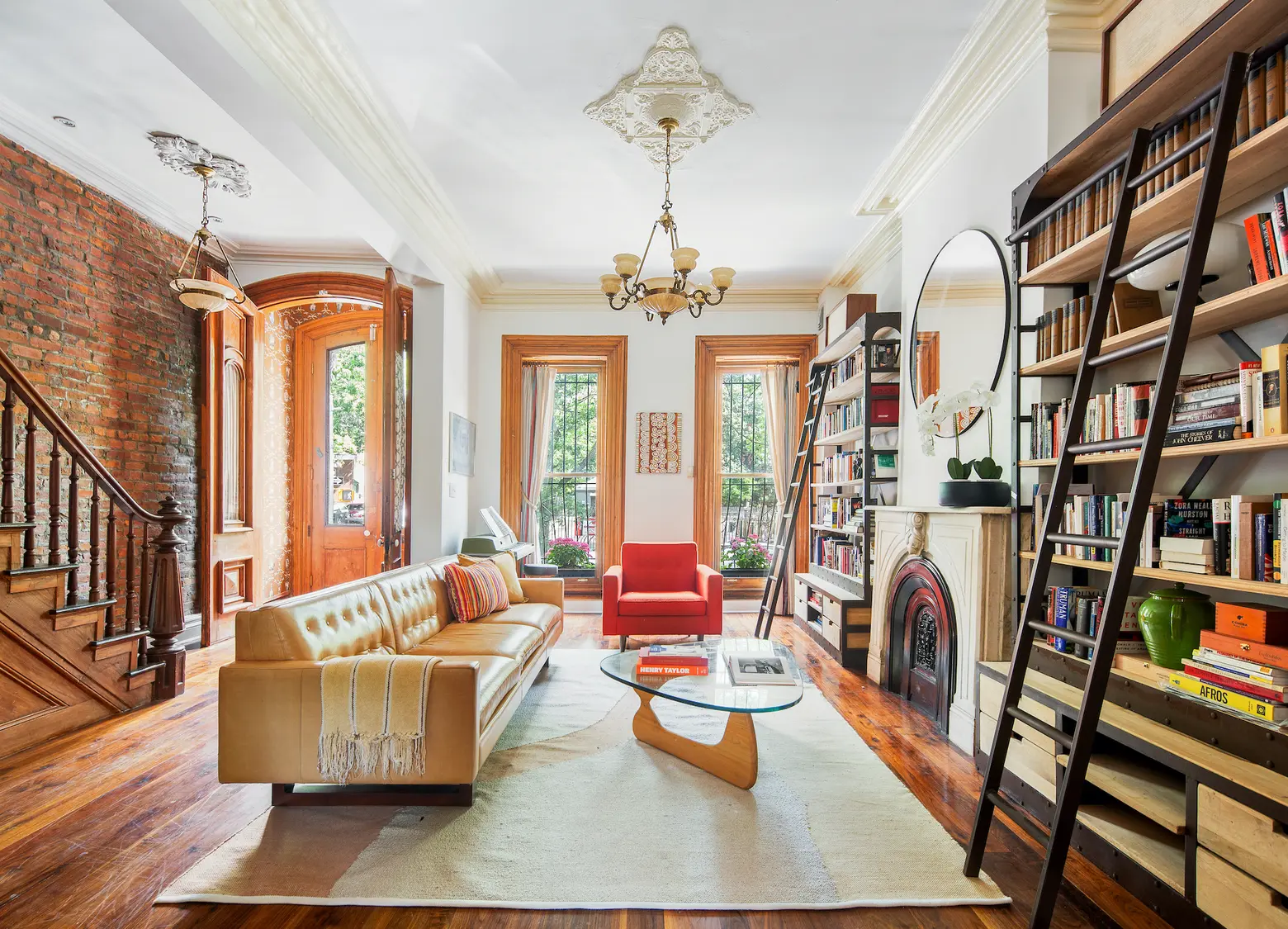 For $3.3M, this turn-key Clinton Hill townhouse is light-filled and lovely, with historic charm intact