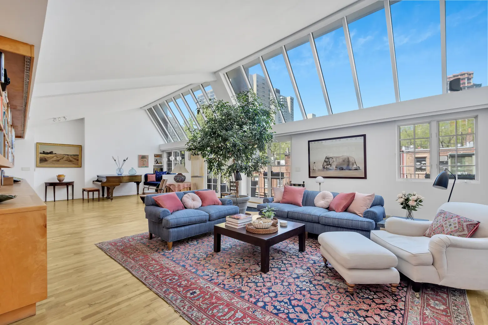 For $3.7M, this top-floor UWS aerie has 16 skylights, 14-foot ceilings, and a balcony
