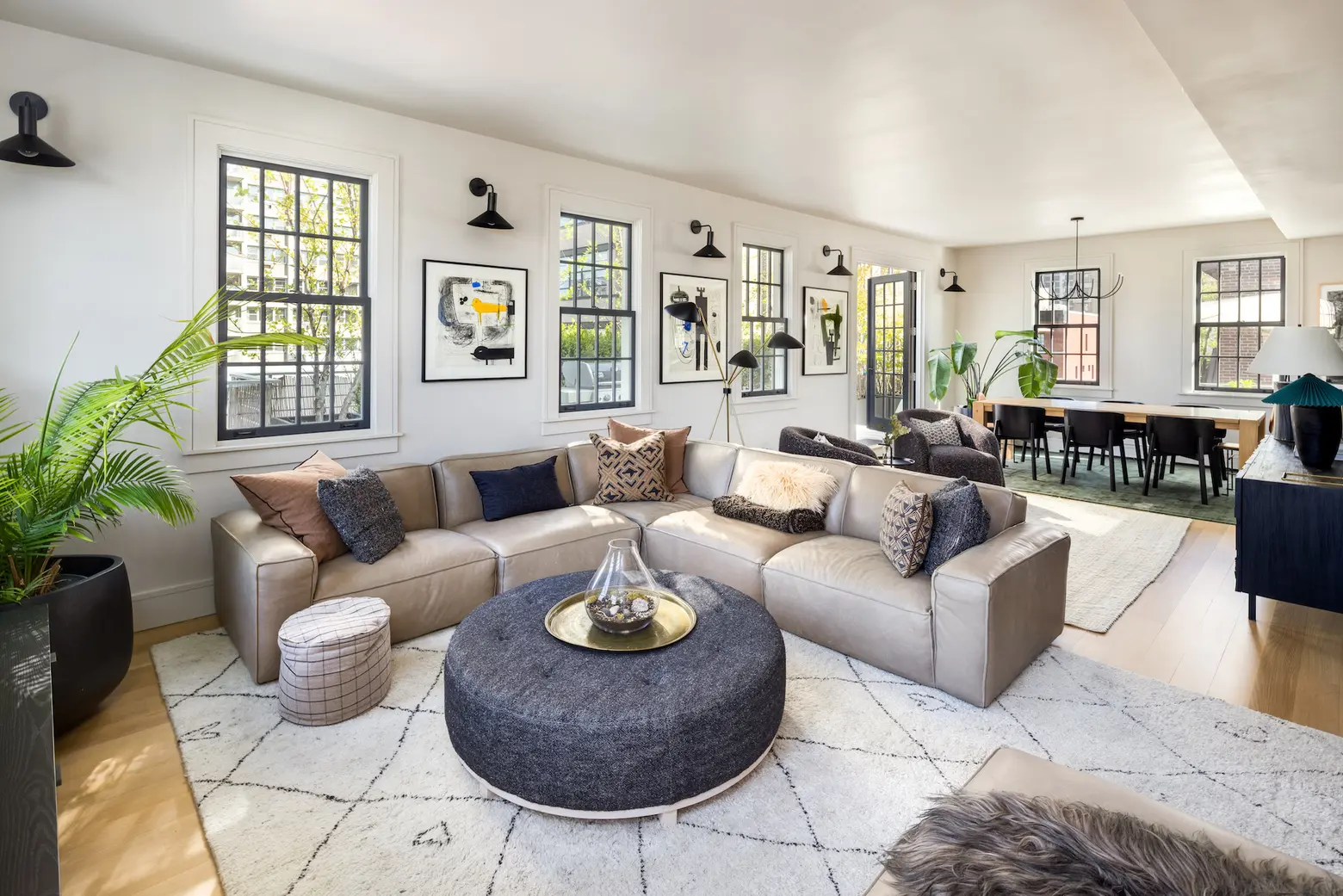 Step onto the terrace from nearly every room in this elegant $5M Brooklyn Heights penthouse