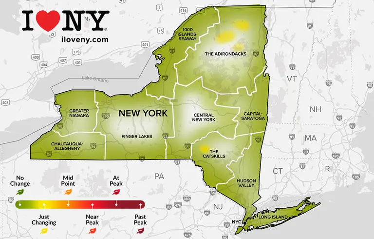 New York’s 2022 fall foliage map has arrived