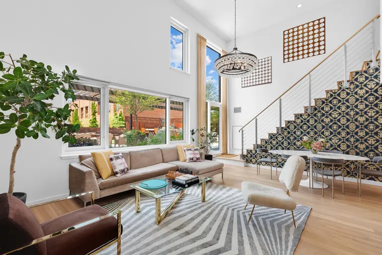 Bask, bathe, and BBQ in the backyard of this $5.5M Carroll Gardens duplex condo, parking included