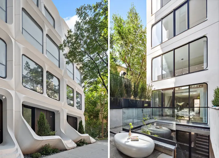 Futuristic trio of townhouses in Williamsburg hits the market for $6M each