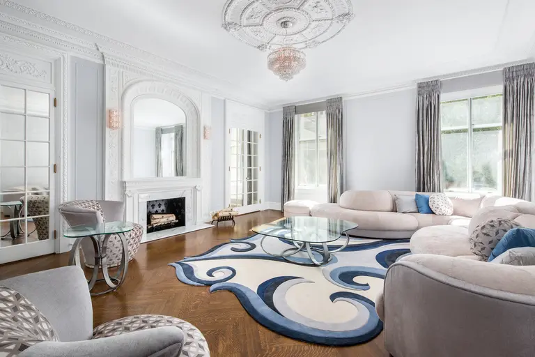For $6.5M, this townhouse-sized Apthorp condo offers old-world elegance accented by paintbox hues