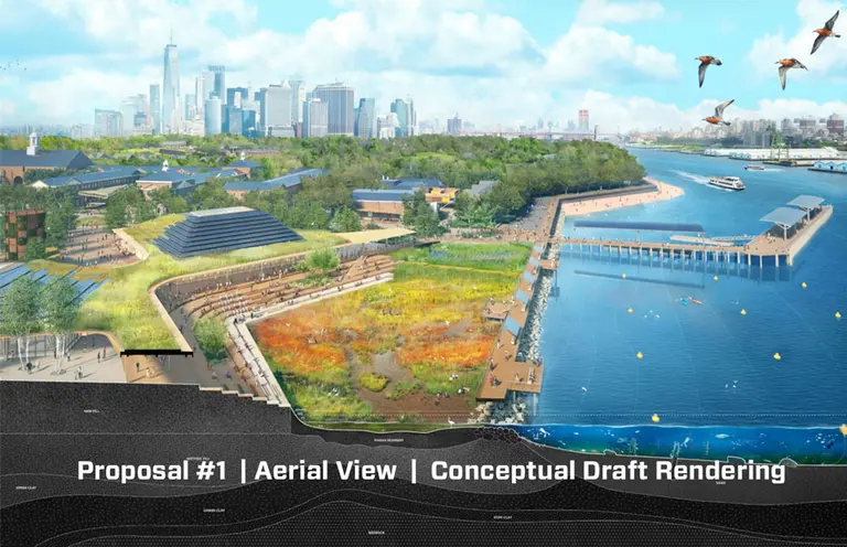 Finalist proposals unveiled for new climate change center on Governors Island