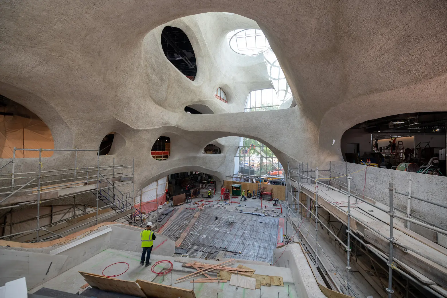 See how Studio Gang’s canyon-inspired science center is taking shape at AMNH