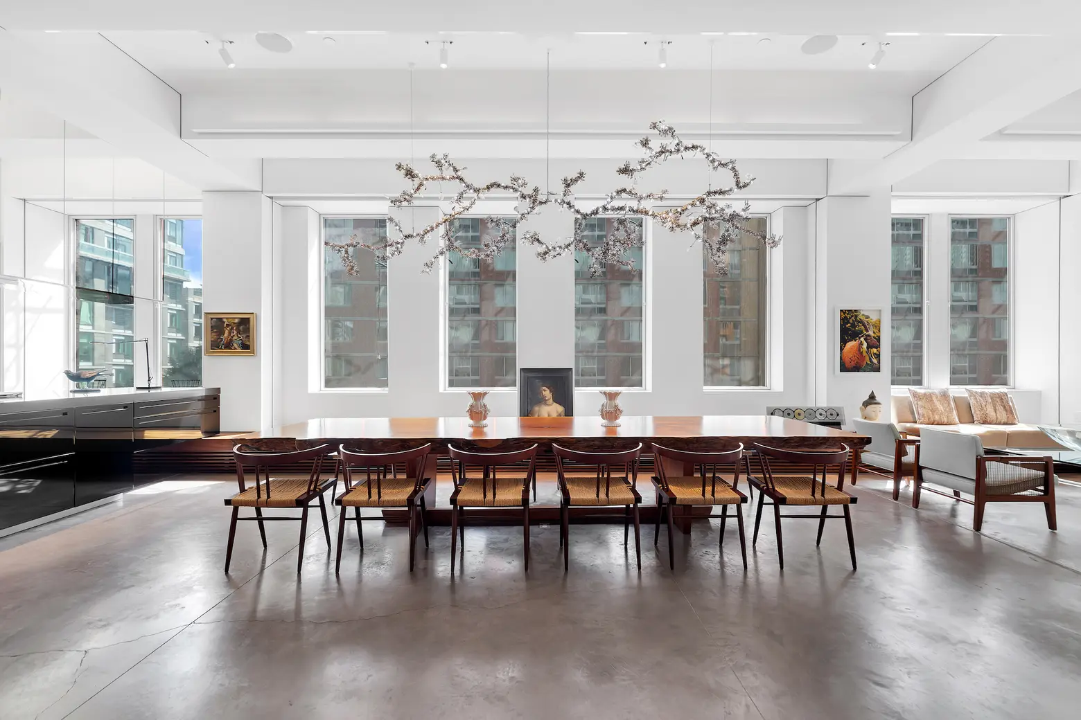 The fab furniture is included in this $11.5M gallery-like Chelsea loft; the art is up to you