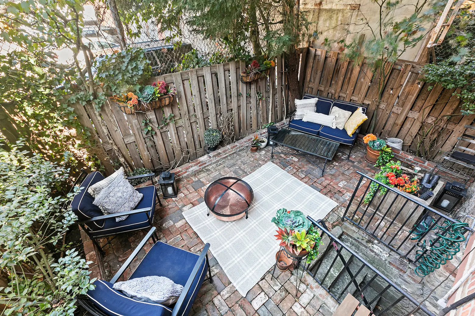 For $1M, this tidy West Village railroad pad is cute as pie and has a private back patio