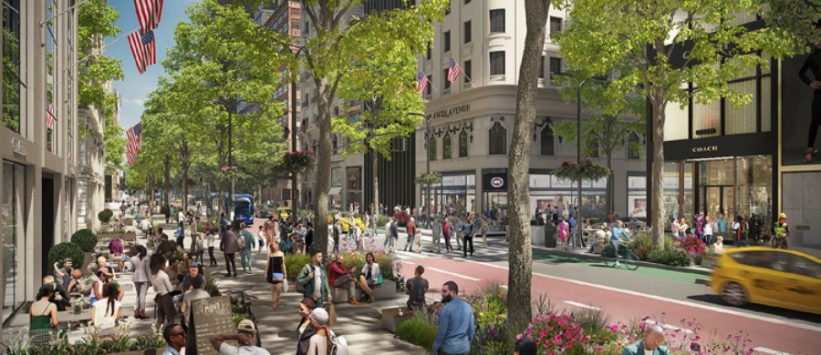 NYC Proposes Pedestrian-friendly Path On Fifth Avenue From Bryant Park ...