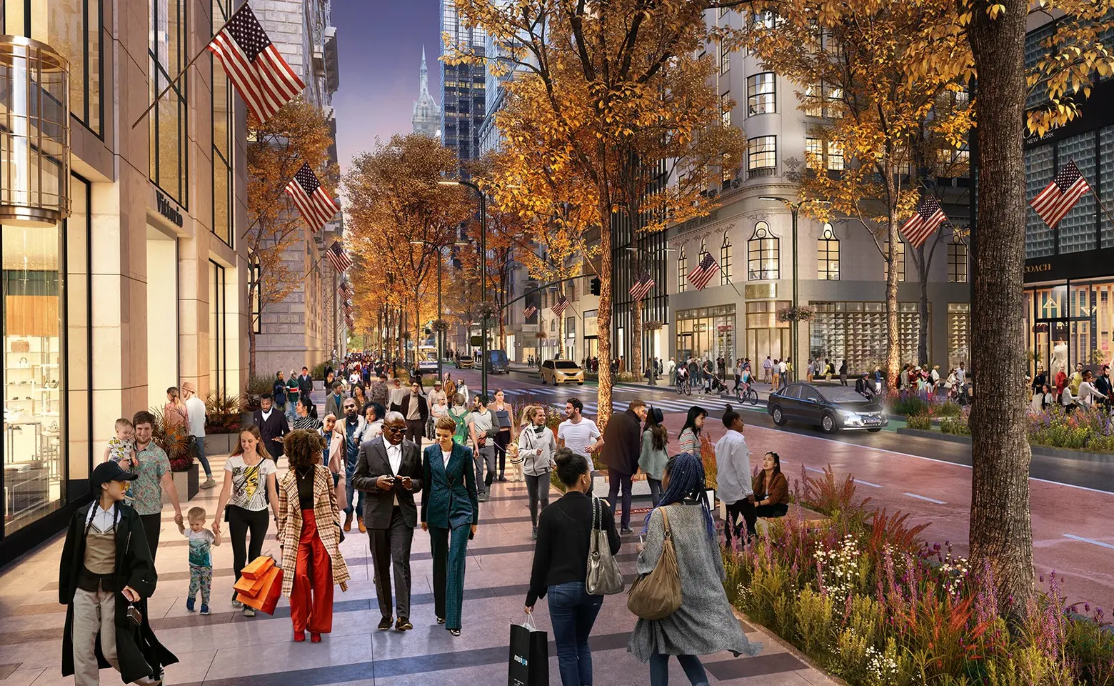 11 blocks of NYC's Fifth Avenue become 'car-free' holiday shopping plaza