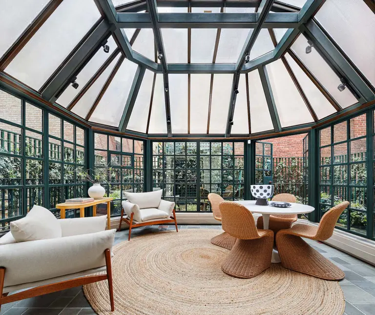 $7.4M Upper East Side duplex has direct Central Park views and dramatic rear conservatory
