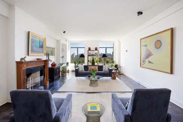 In an Art Deco landmark on the UWS, this $6.5M co-op has a sunken living room and park views