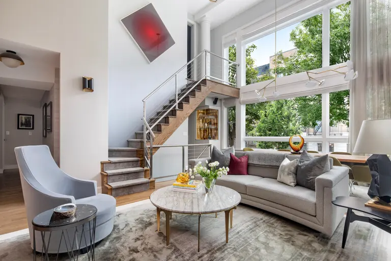 $6M Park Slope triplex condo feels like a modern townhouse, private garden and parking included