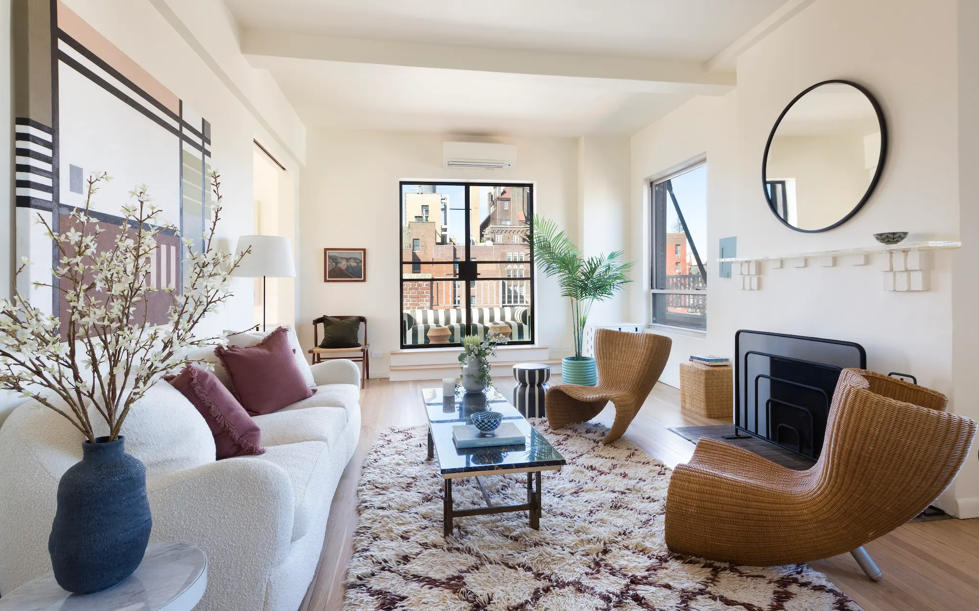 Surrounded by terraces and open city views, this $3M Village co-op ...