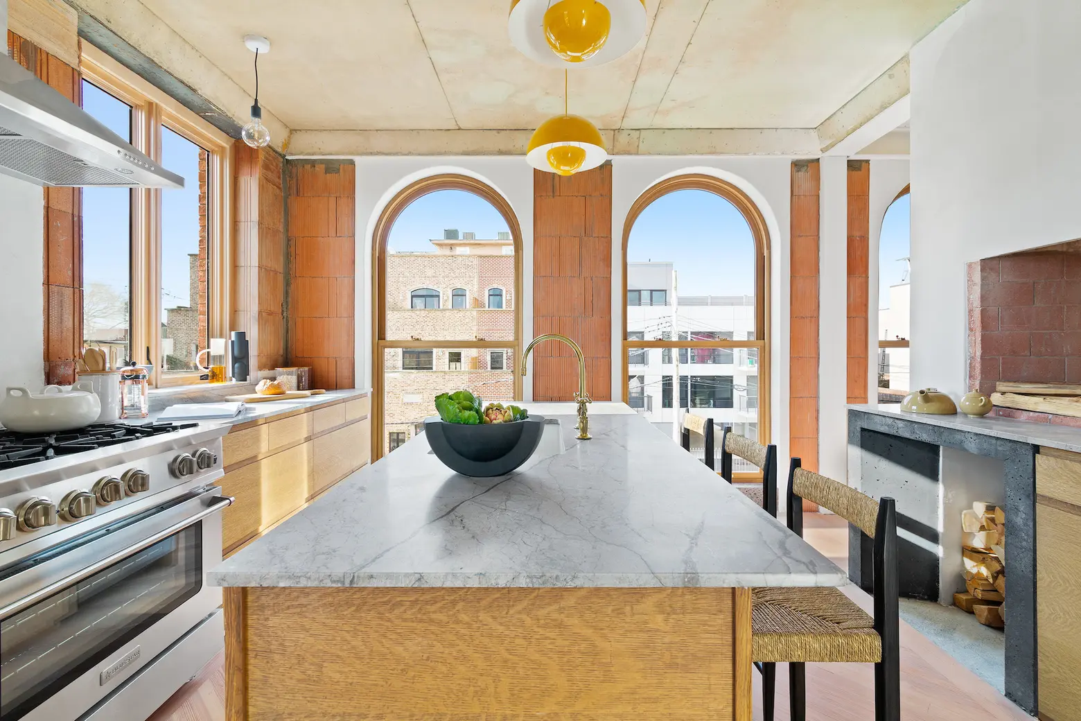 This $3M full-floor Red Hook condo has a Mediterranean vibe, two terraces,  and parking