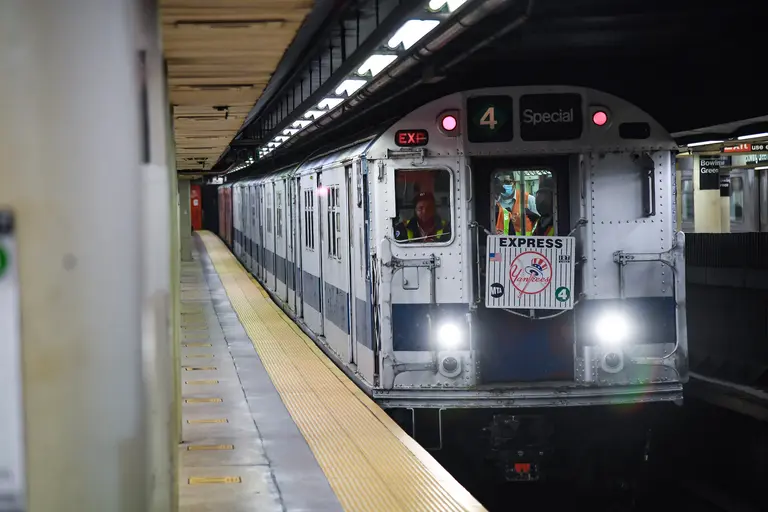 Ride aboard a vintage NYC subway car to Yankee Stadium