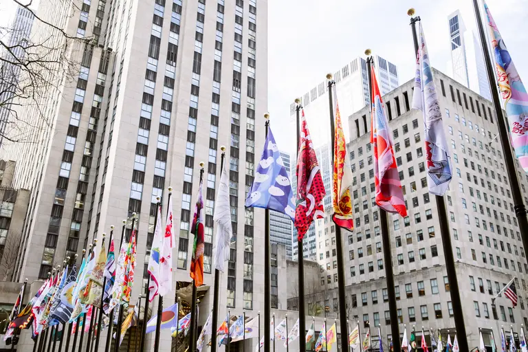 Rockefeller Center unveils 193 new flags inspired by NYC food