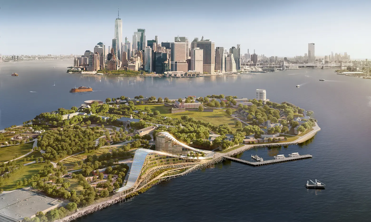 $700M climate research campus designed by SOM headed to Governors Island