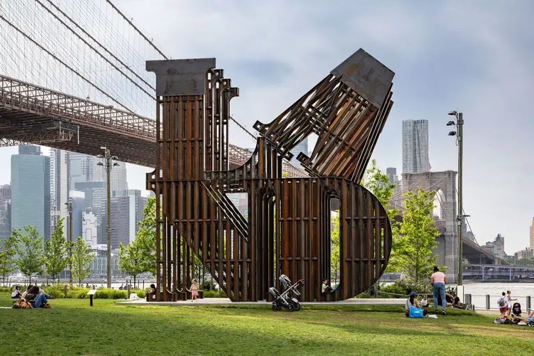 In reference to U.S. border wall, new Brooklyn sculpture explores relationship with land