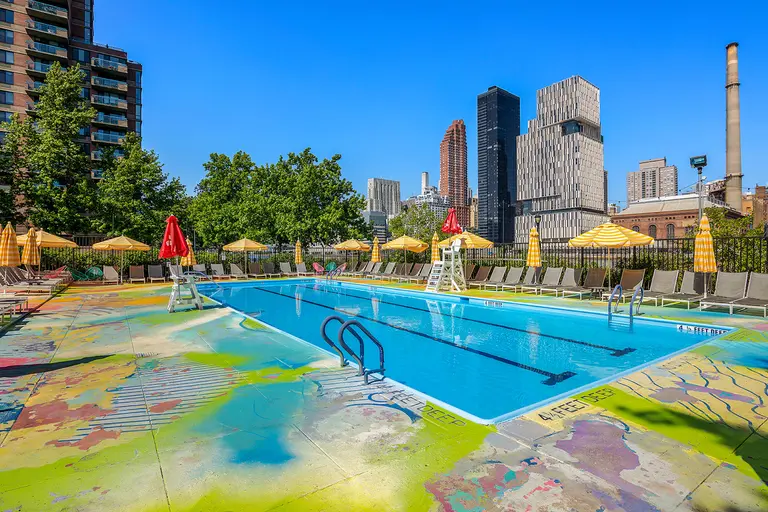 Manhattan Park’s annual Pop-Up Pool Party gets new art that imagines a bright and sustainable future