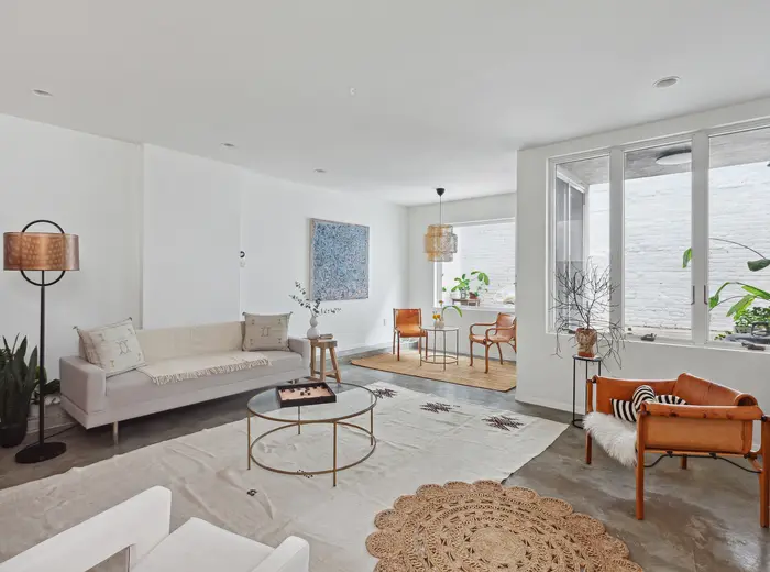 Asking $2.25M, this modern townhouse is a two-floor home in a converted Bed-Stuy garage