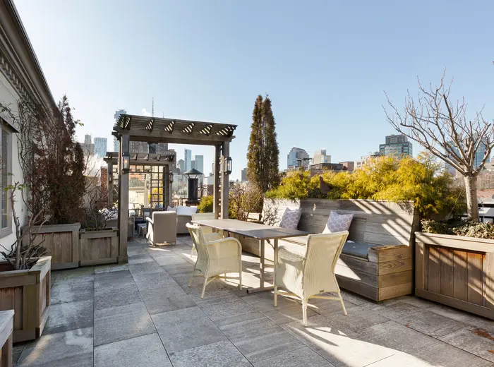 $7.9M Soho penthouse feels like a country estate with a magical rooftop garden, hot tub included