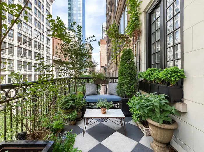 $3.5M Flatiron condo channels a dreamy Paris apartment, with landscaped terrace and upstairs atelier