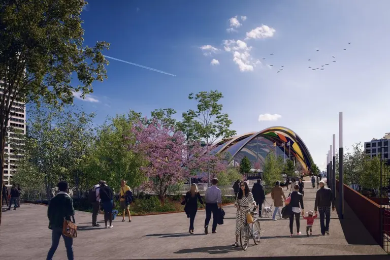 High Line-style pedestrian bridge to link Newark Penn Station and Prudential Center