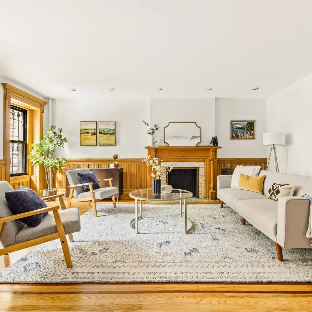 $3.75M Prospect Heights townhouse has laid-back charm, three big apartments, and extra-long backyard