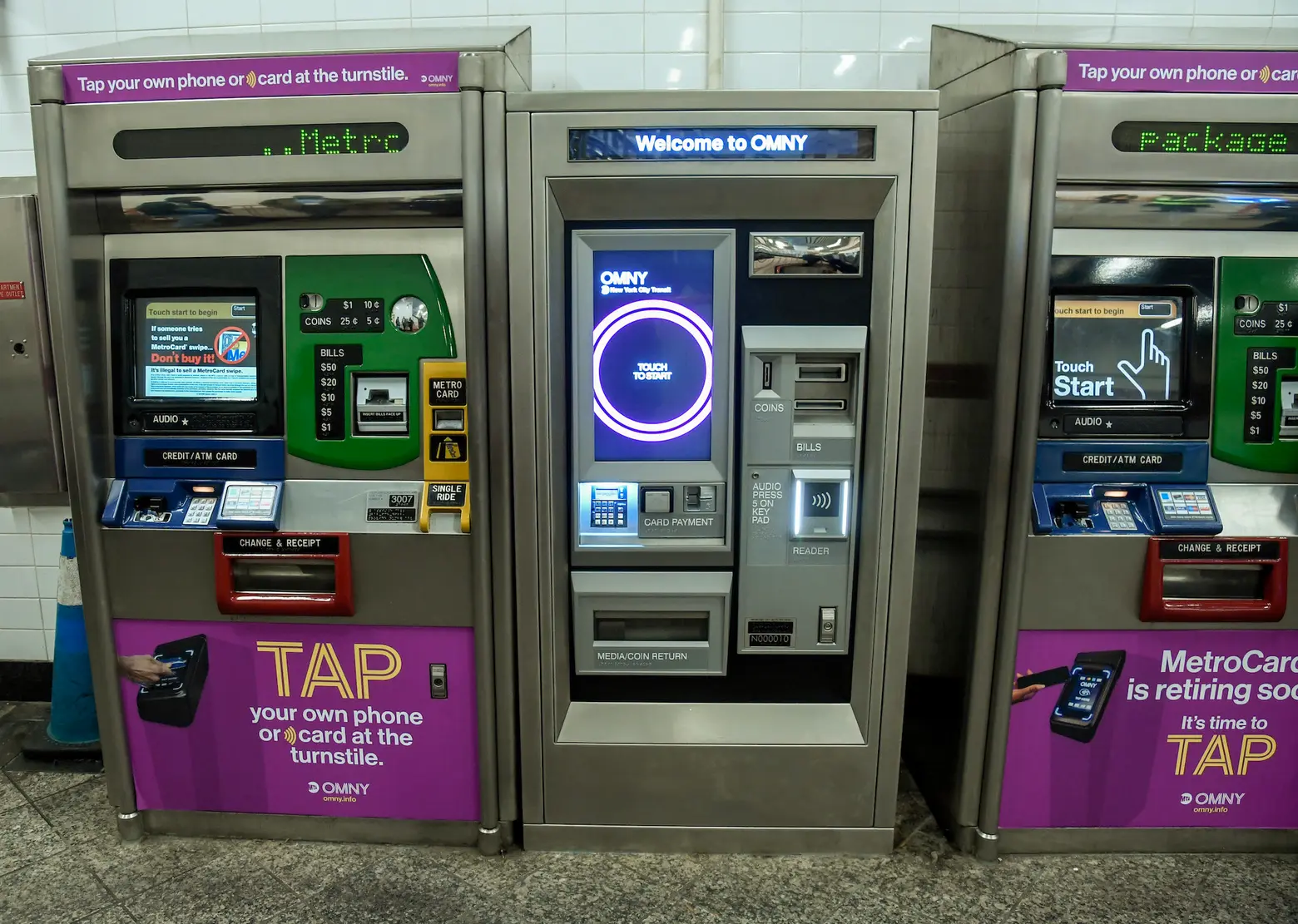 MTA rolls out OMNY card machines at select subway stations
