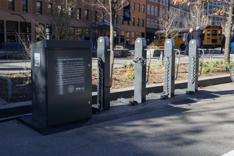 First public e-bike charging station opens in the East Village