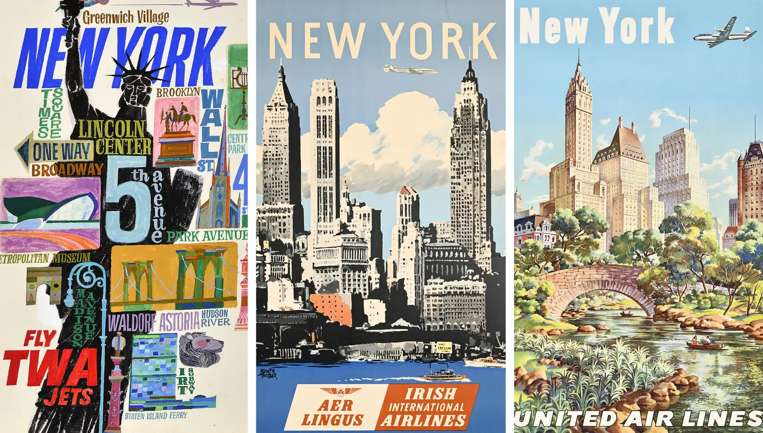 New exhibit of vintage travel posters shows how NYC was sold to the world