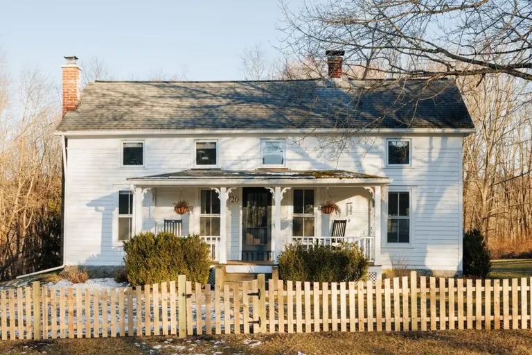 This $795K Hudson Valley farmhouse has clean, classic curb appeal–and a guest house in the back