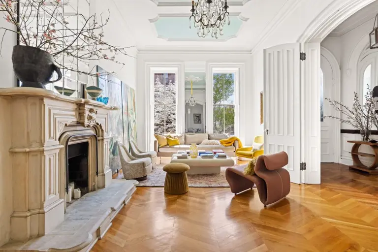 This $5.75M Clinton Hill two-family home is five floors of brownstone perfection