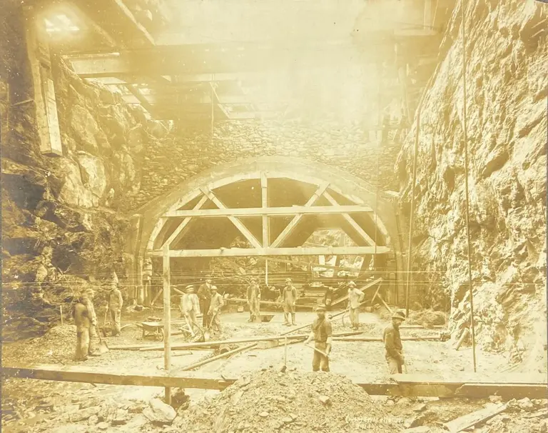 Book fair will feature rare photos of the chaotic and complex early construction of the NYC subway