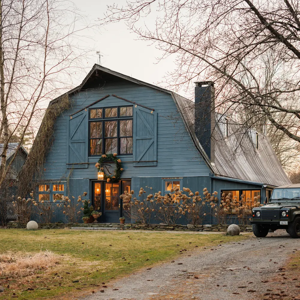 A fashion designer's cozy converted 1920s barn in upstate NY asks $2.9M