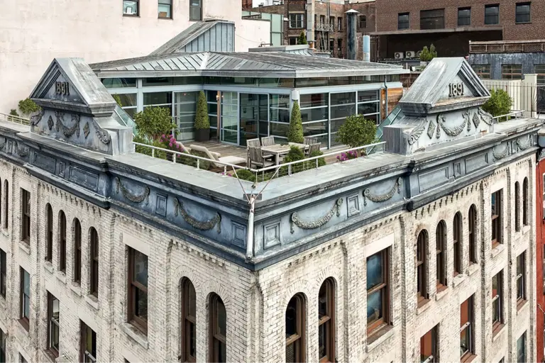 $14M penthouse atop landmarked Astor building has pre-war details and palatial private terrace