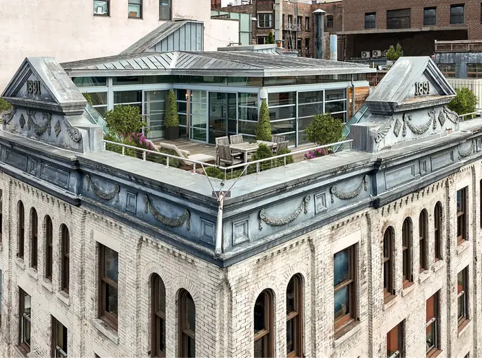This $6M Tribeca loft has bedrooms surrounded by terrace and sky