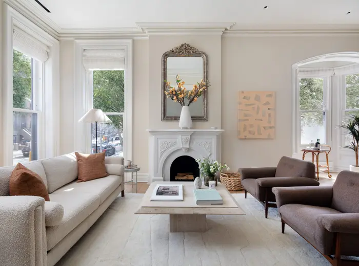 Inside this $12.75M Park Slope brownstone, architect-designed perfection includes a separate studio and two-car garage
